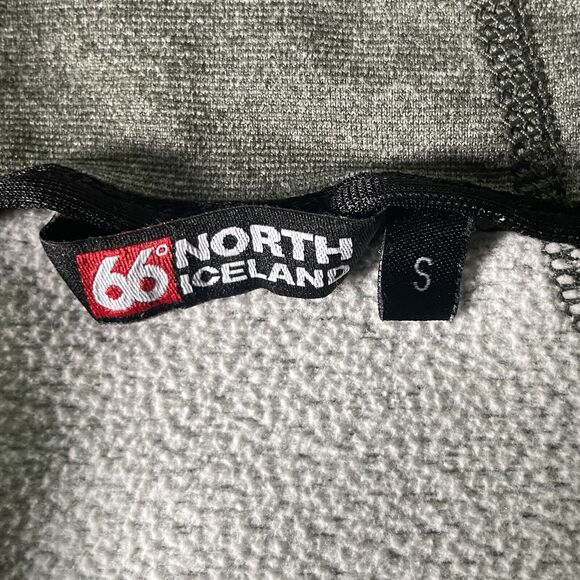66° North Iceland Vik Heather Jacket Full Zip Fleece Lined Green Small Women NEW - Picture 7 of 12